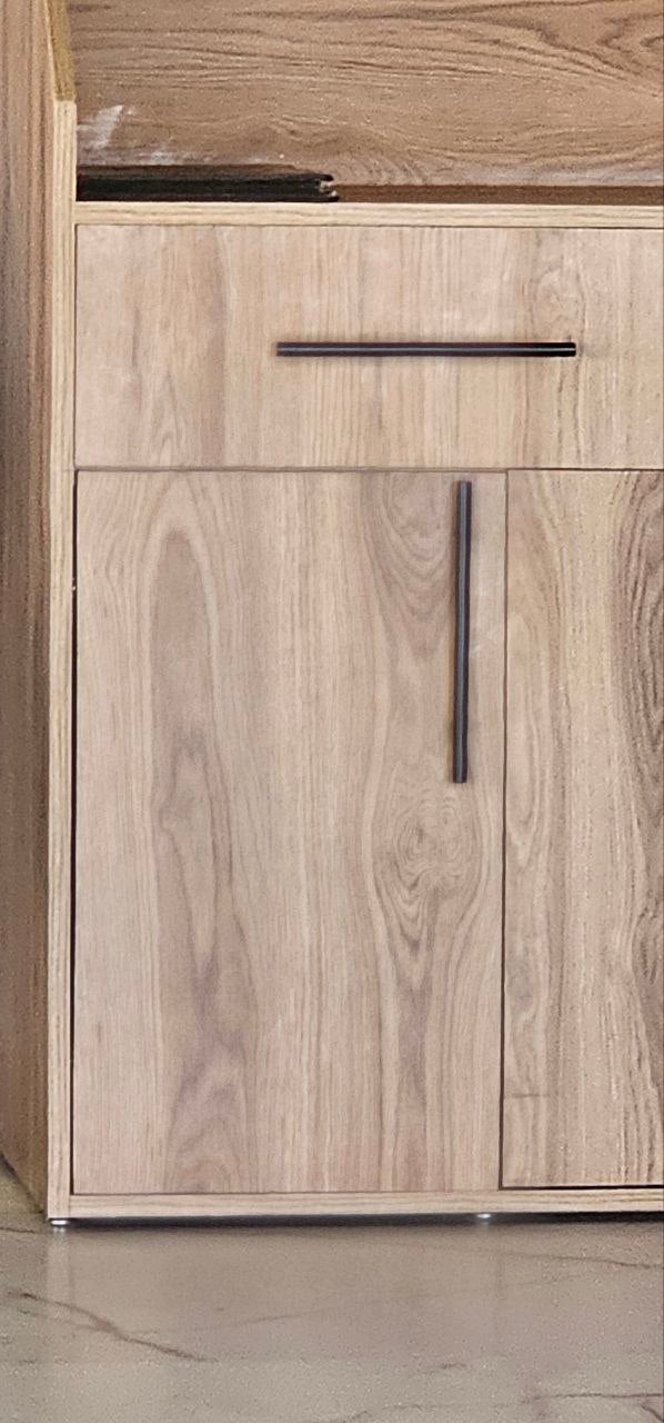 Modern Wood Sideboard Cabinet – Storage Unit with Drawers & Doors – Natural Oak Finish